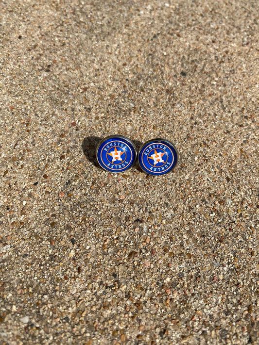 Houston Astros stud earrings
