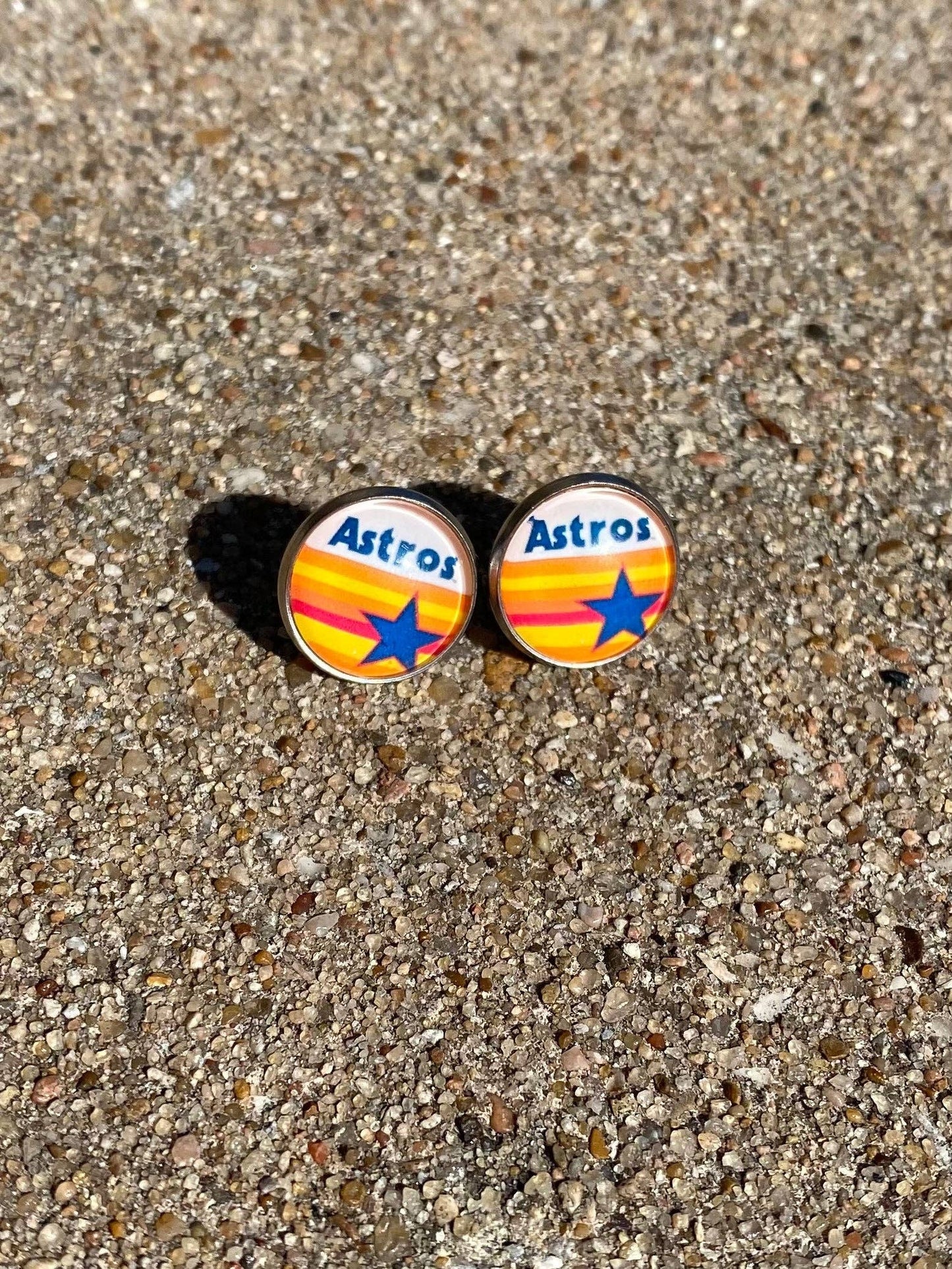 Houston Astros Stud Earrings