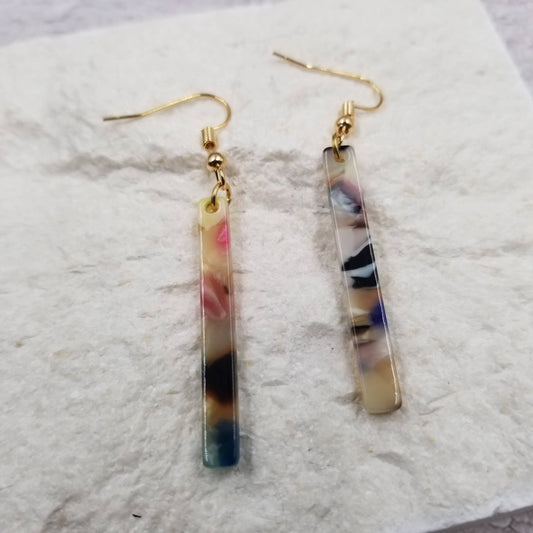 Sticks Resin Earrings