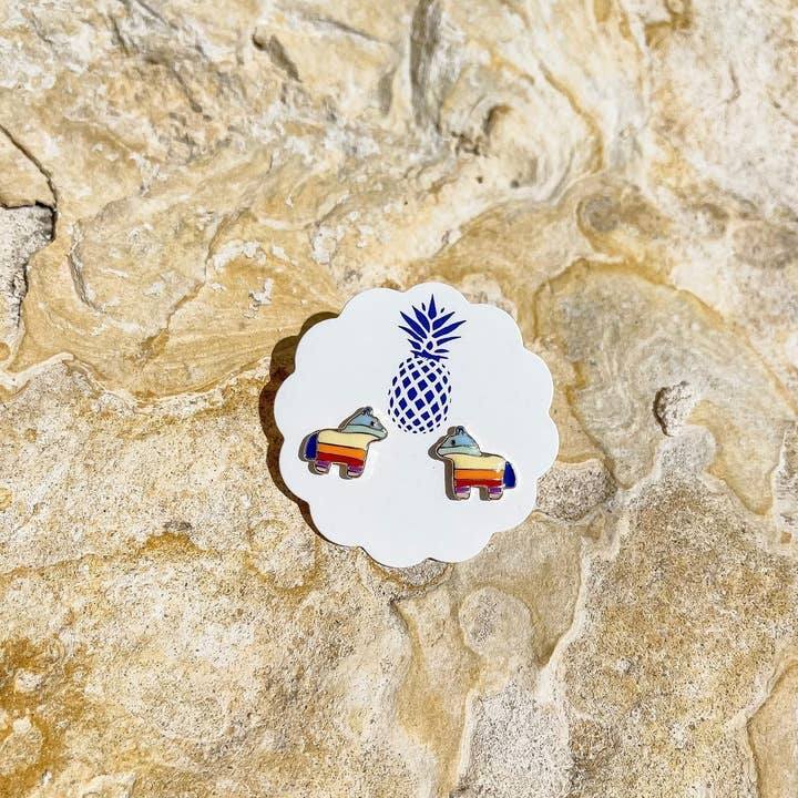 Piñata Signature Enamel Stud Earrings