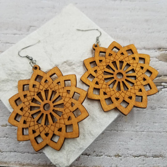 Flower Geometric Earrings